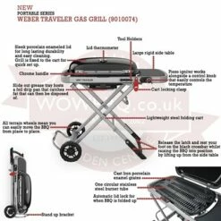 Weber Traveler Portable Gas BBQ -Bbq Cooking Fun Store 9010074 5